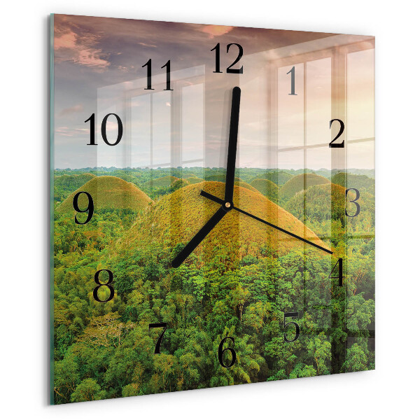 Square wall clock Landscape