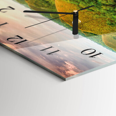 Square wall clock Landscape