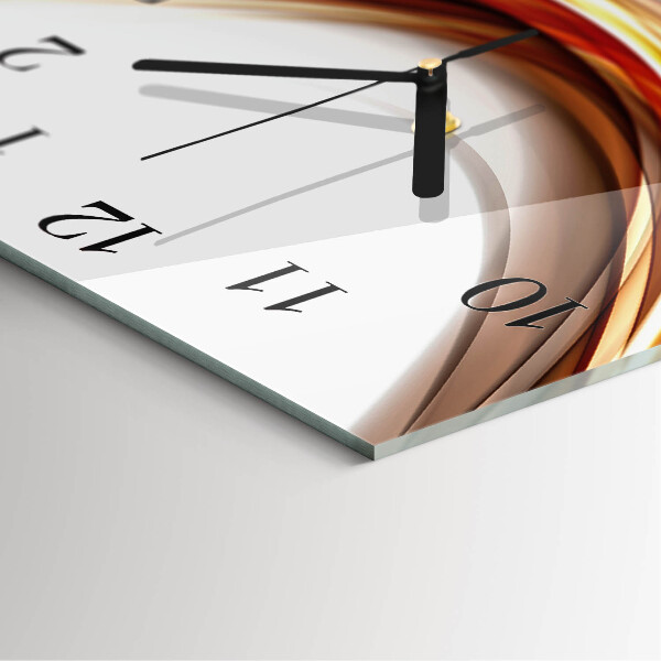 Square wall clock Abstract Lines