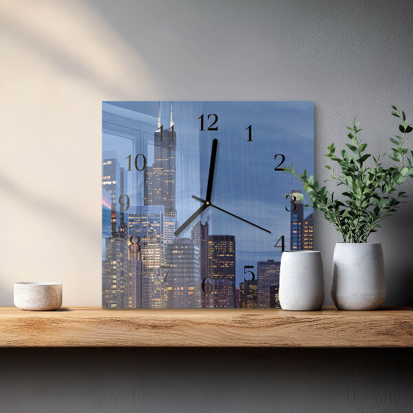Square wall clock Horizon