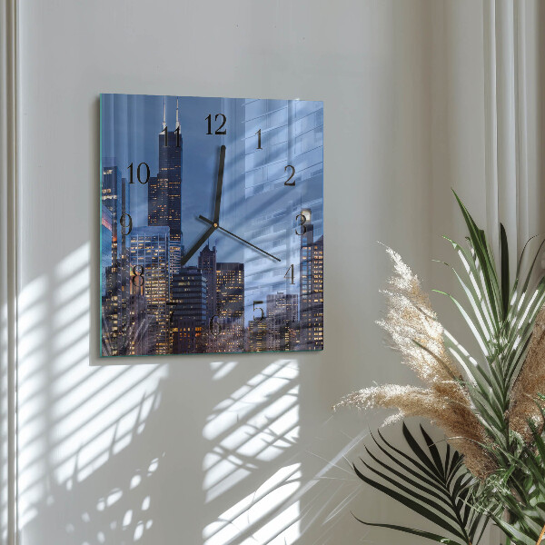 Square wall clock Horizon