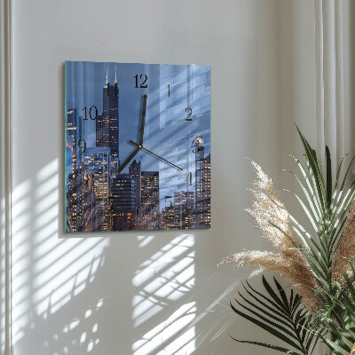 Square wall clock Horizon
