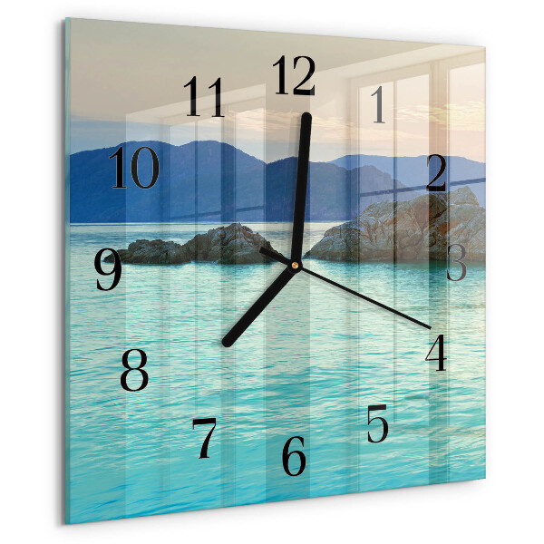 Square wall clock Sea Island