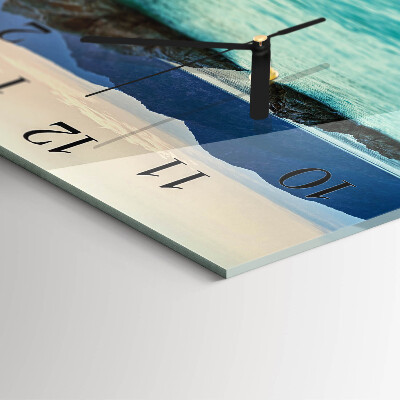 Square wall clock Sea Island