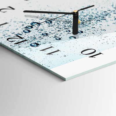 Square wall clock Water