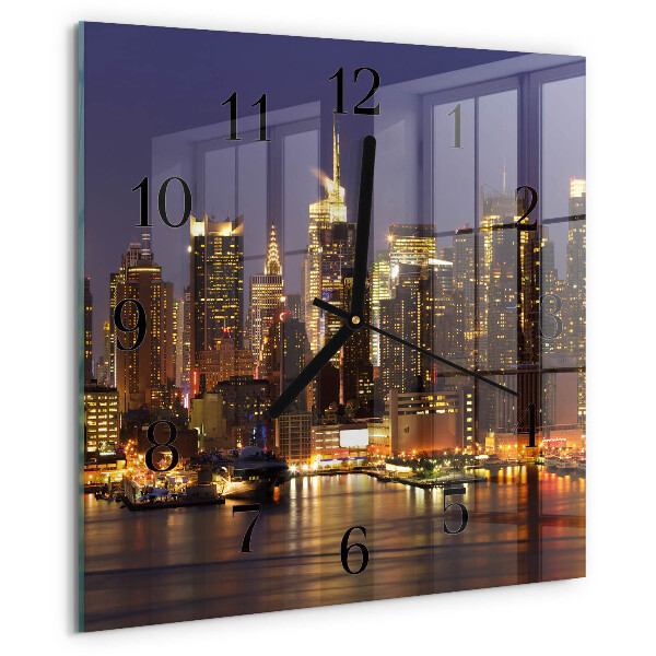 Square wall clock Horizon