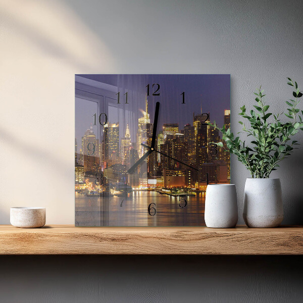 Square wall clock Horizon
