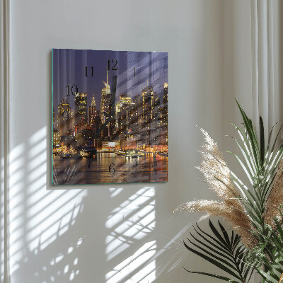 Square wall clock Horizon