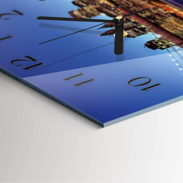 Square wall clock Horizontal Bridge