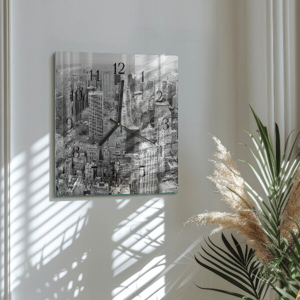 Square wall clock Horizon