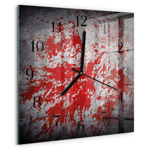 Square wall clock Stains