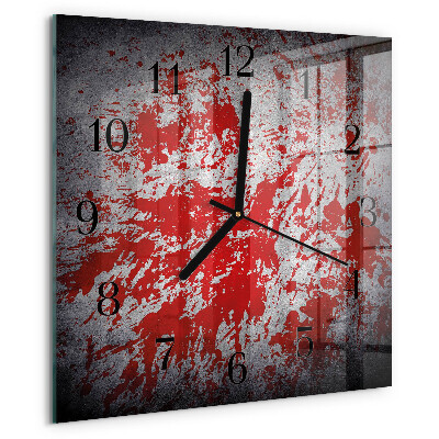 Square wall clock Stains