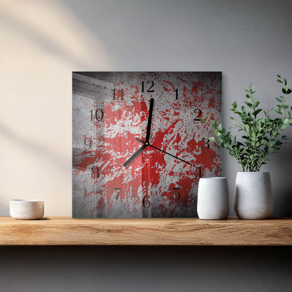 Square wall clock Stains