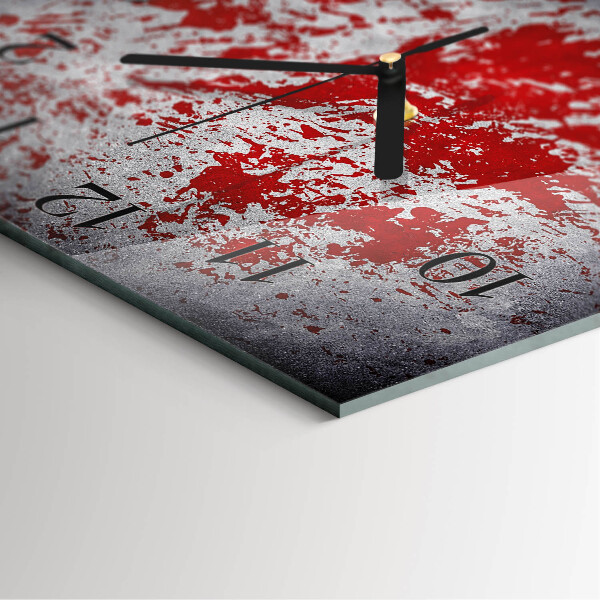 Square wall clock Stains