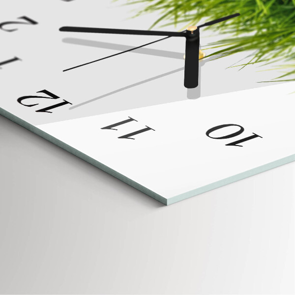 Square wall clock Grass
