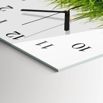 Square wall clock Grass