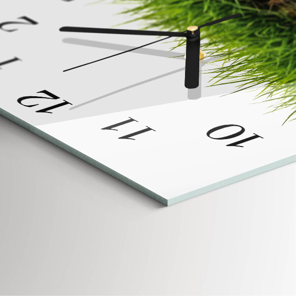 Square wall clock Grass