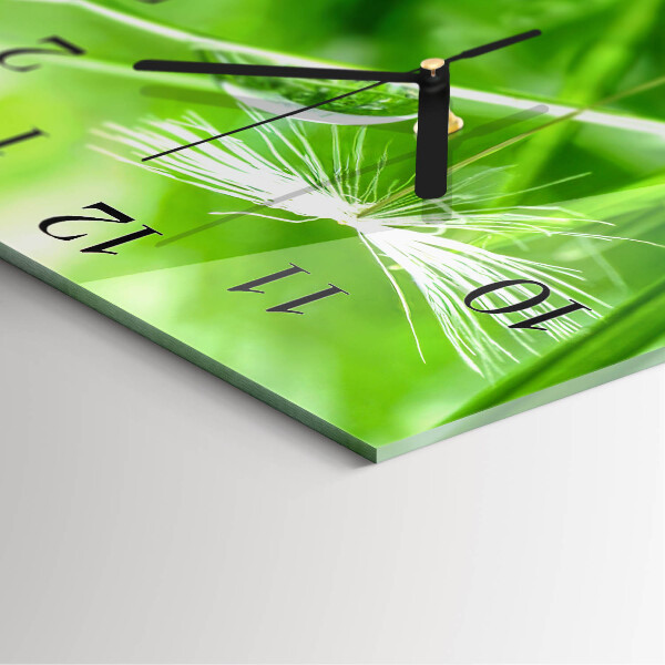 Square wall clock Grass