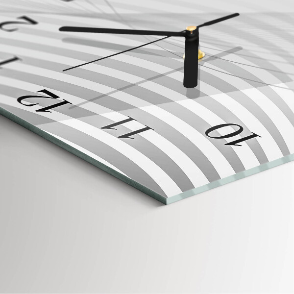 Square wall clock Abstract Lines