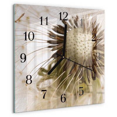 Square wall clock Dandelion