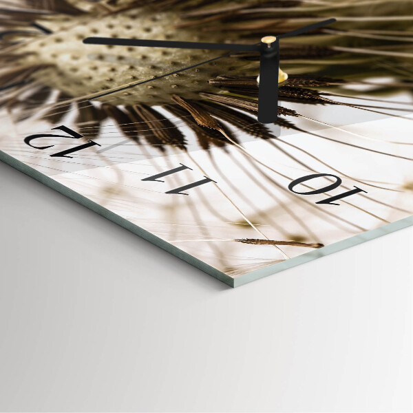 Square wall clock Dandelion