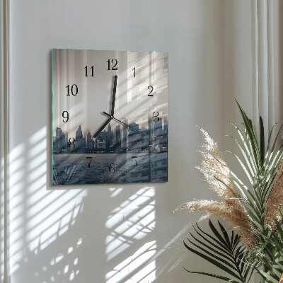 Square wall clock Horizon