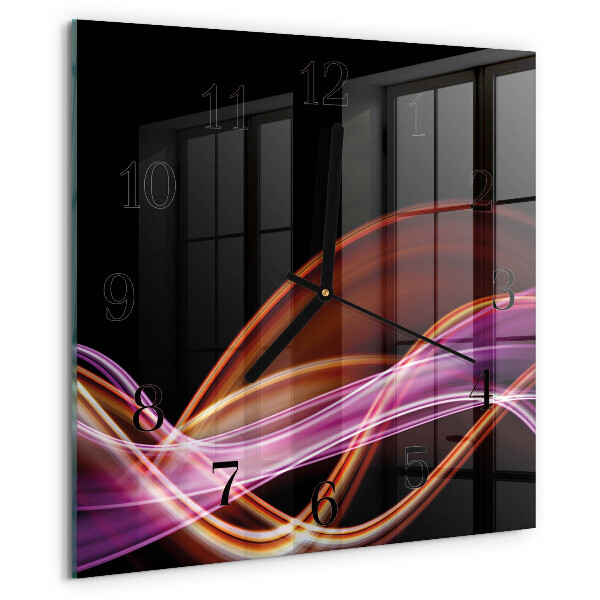 Square wall clock Abstract Art