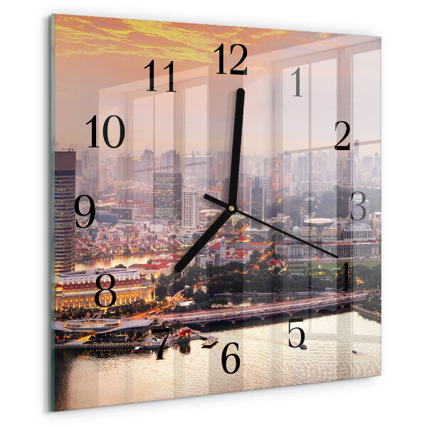 Square wall clock City