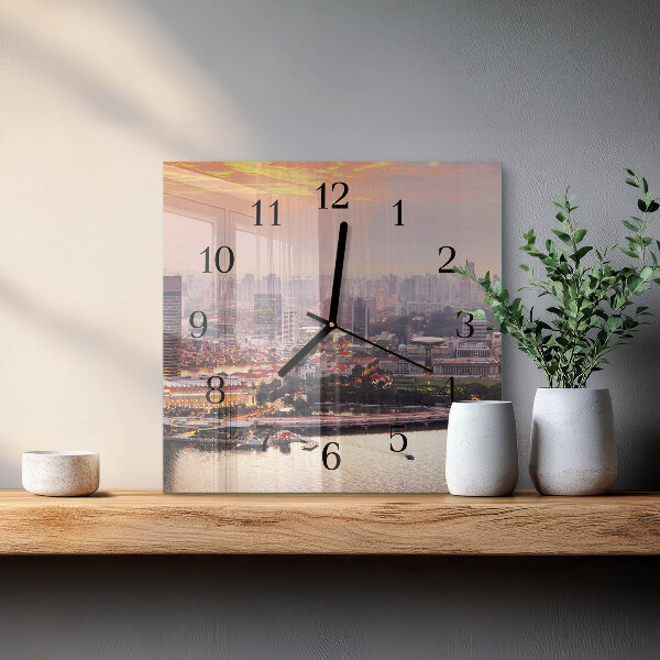 Square wall clock City