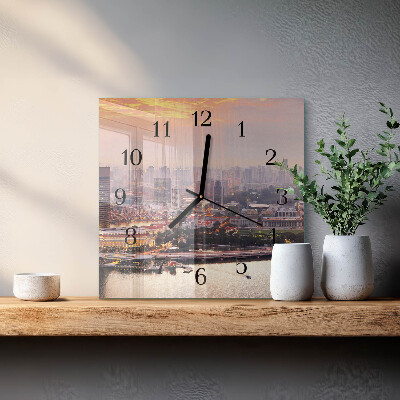Square wall clock City