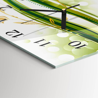 Square wall clock Abstract Lines