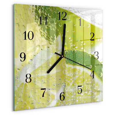 Square wall clock Limewater