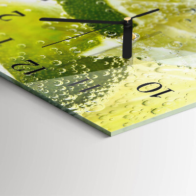 Square wall clock Limewater
