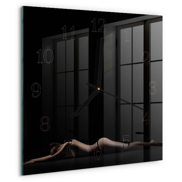 Square wall clock Woman
