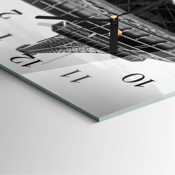 Square wall clock Eiffel Tower Paris