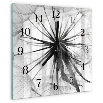 Square wall clock Dandelion