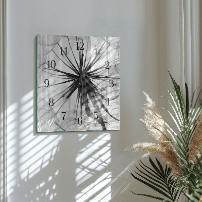 Square wall clock Dandelion