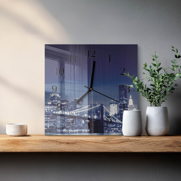 Square wall clock Horizon
