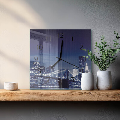 Square wall clock Horizon