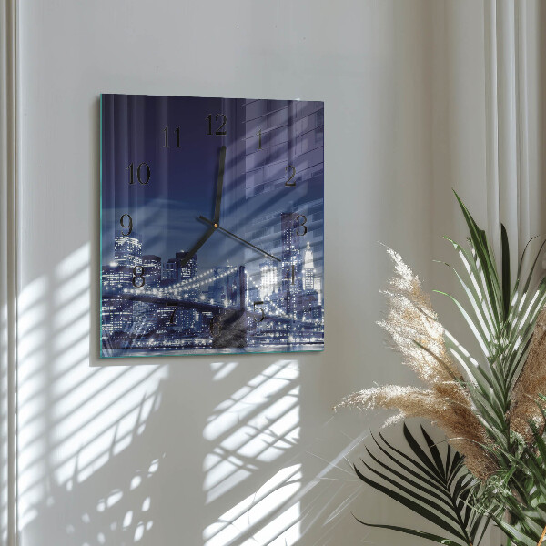 Square wall clock Horizon