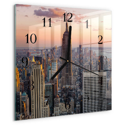 Square wall clock Horizon
