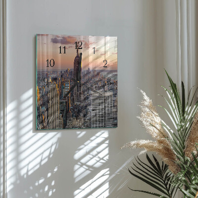 Square wall clock Horizon