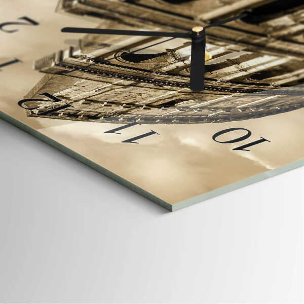Square wall clock Sepia Colosseum