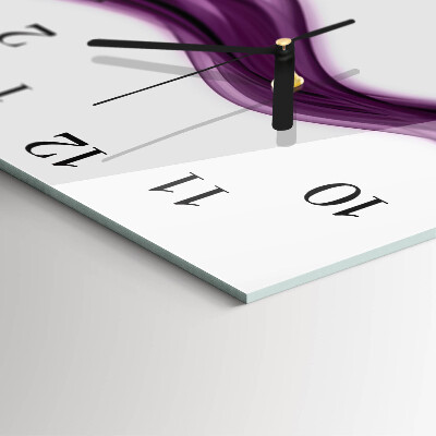 Square wall clock Abstract Lines