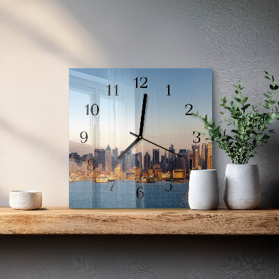 Square wall clock Horizon