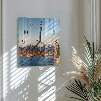 Square wall clock Horizon