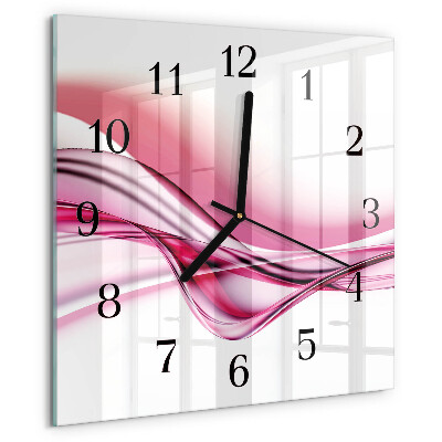 Square wall clock Abstract Art