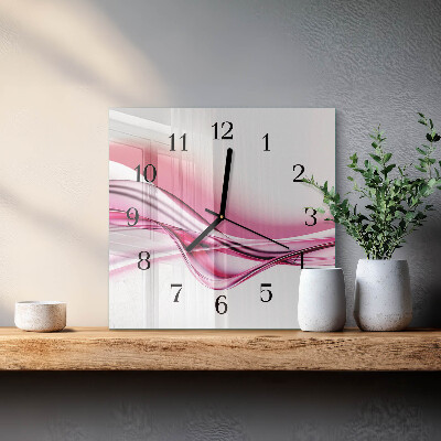 Square wall clock Abstract Art