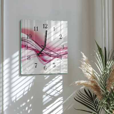 Square wall clock Abstract Art