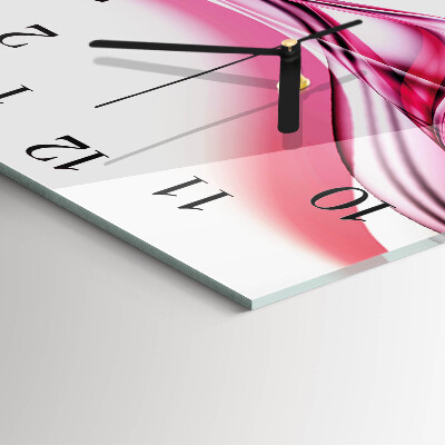 Square wall clock Abstract Art